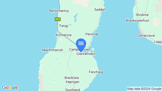 Map showing the location of CAMPBELTOWN
