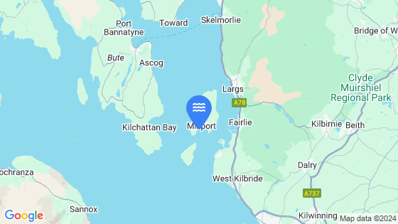 Map showing the location of MILLPORT
