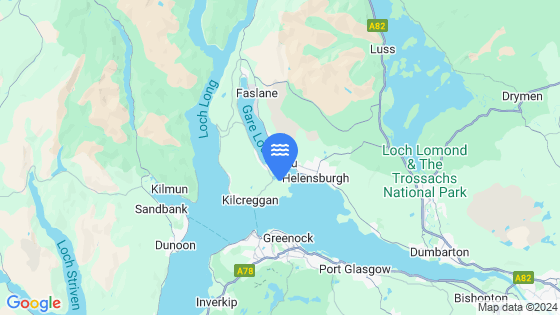 Map showing the location of Rosneath