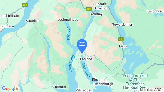 Map showing the location of Garelochhead
