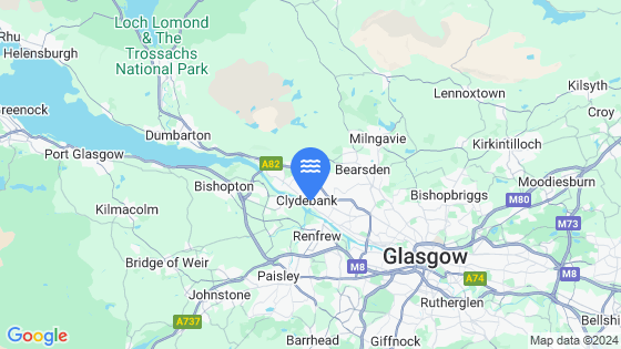 Map showing the location of Clydebank (Rothesay Dock)