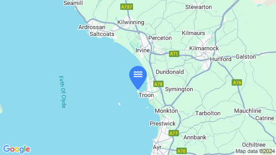 Map showing the location of Troon