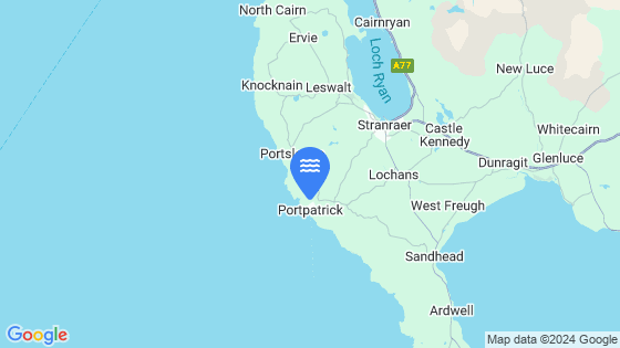 Map showing the location of Portpatrick