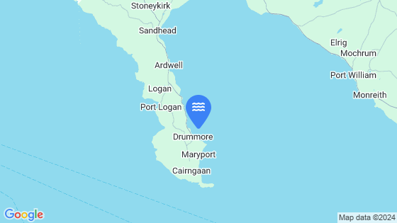 Map showing the location of Drummore