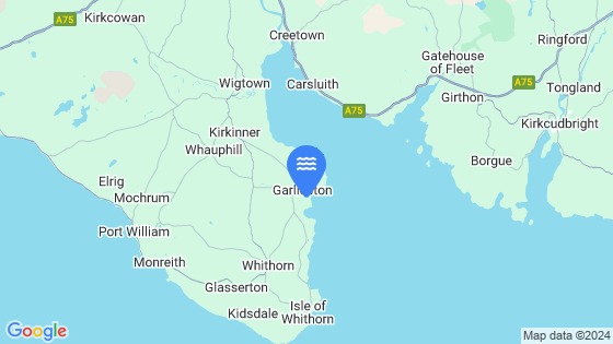 Map showing the location of Garlieston