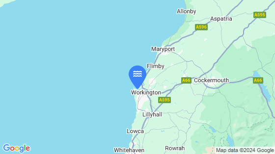 Map showing the location of Workington