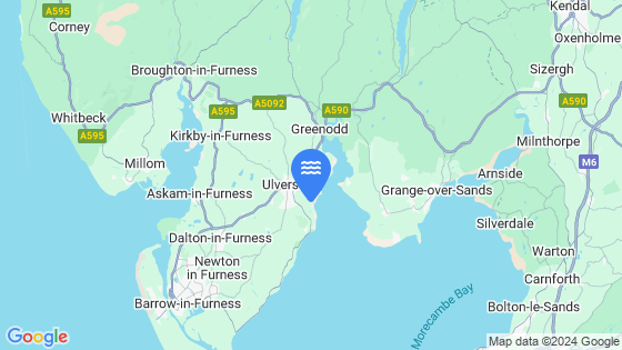 Map showing the location of Ulverston