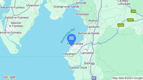Map showing the location of Morecambe