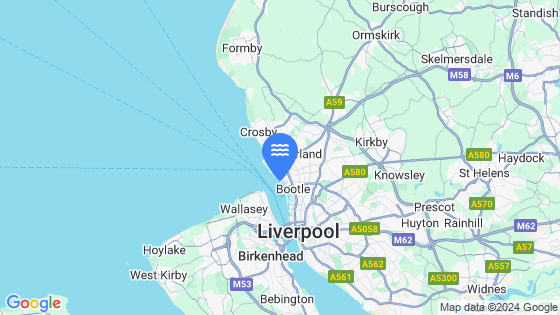 Map showing the location of LIVERPOOL (GLADSTONE DOCK)
