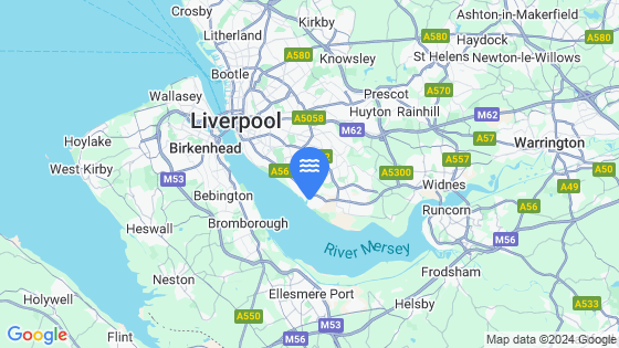Map showing the location of Garston