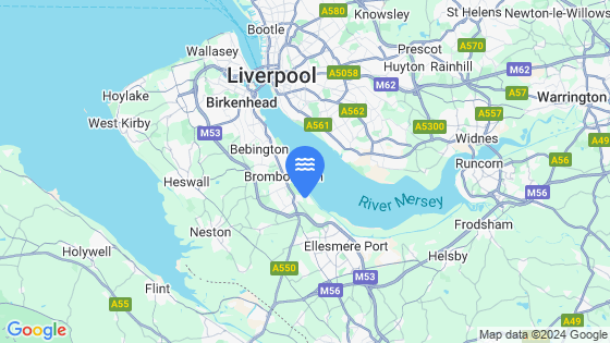 Map showing the location of EASTHAM