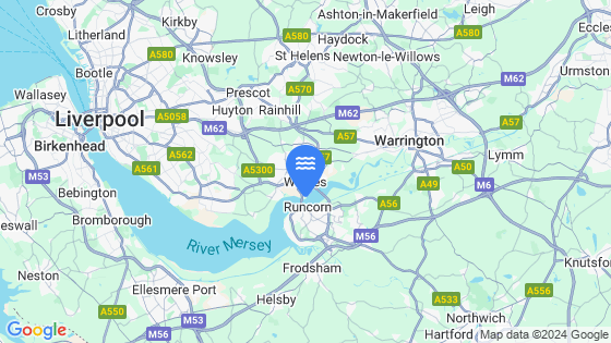 Map showing the location of Widnes