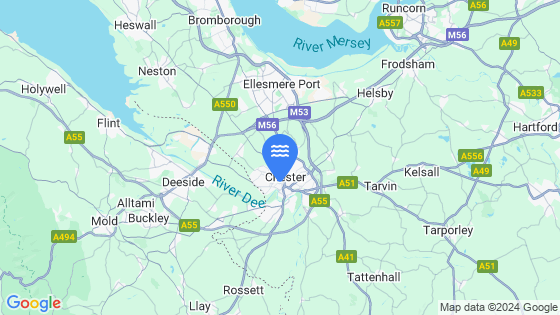 Map showing the location of Chester