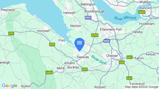 Map showing the location of Connah's Quay