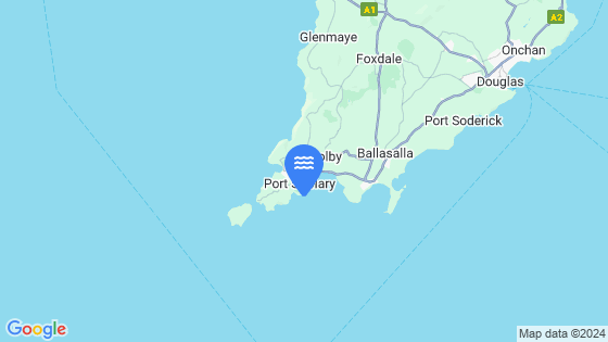 Map showing the location of Port St. Mary