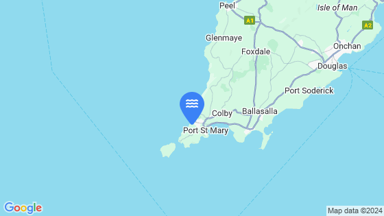 Map showing the location of Port Erin