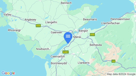 Map showing the location of Port Dinorwic