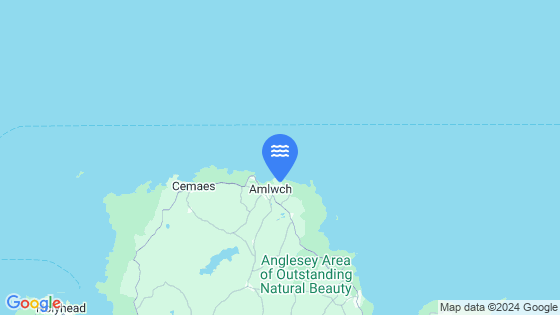Map showing the location of Amlwch