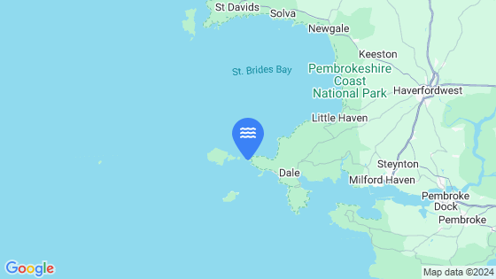 Map showing the location of Martin's Haven