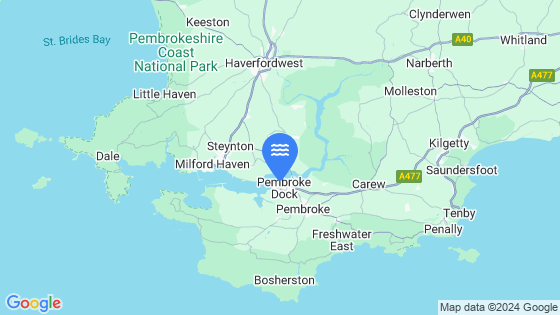 Map showing the location of Neyland