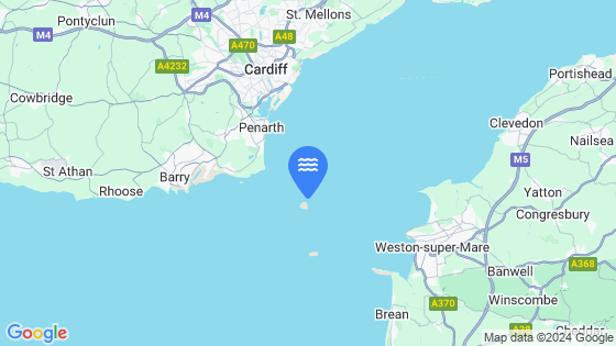Map showing the location of Flat Holm