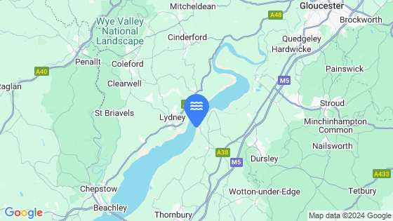Map showing the location of Sharpness Dock