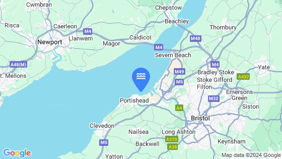 Map showing the location of Portishead