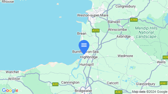 Map showing the location of Burnham-On-Sea