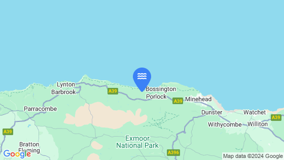 Map showing the location of Porlock Bay
