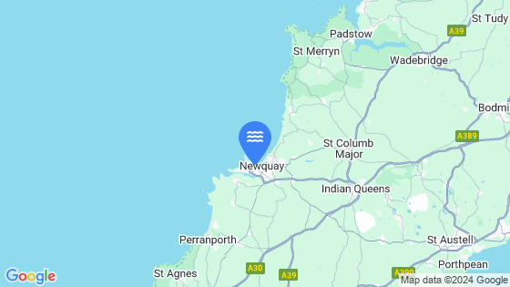 Map showing the location of NEWQUAY