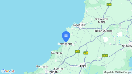 Map showing the location of Perranporth