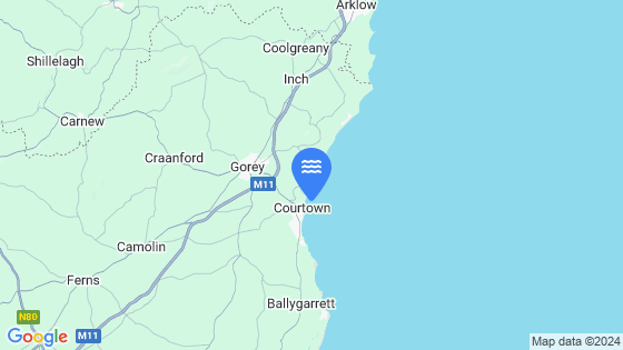 Map showing the location of Courtown