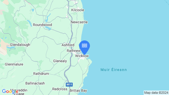 Map showing the location of Wicklow