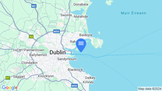 Map showing the location of Dublin Bar