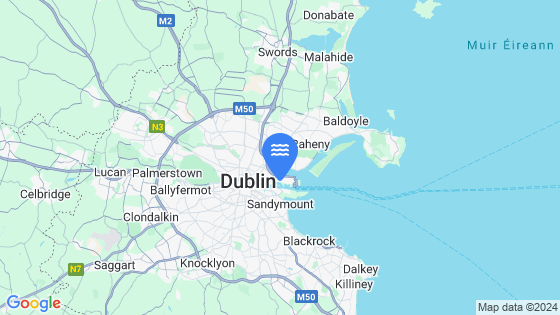 Map showing the location of DUBLIN (NORTH WALL)