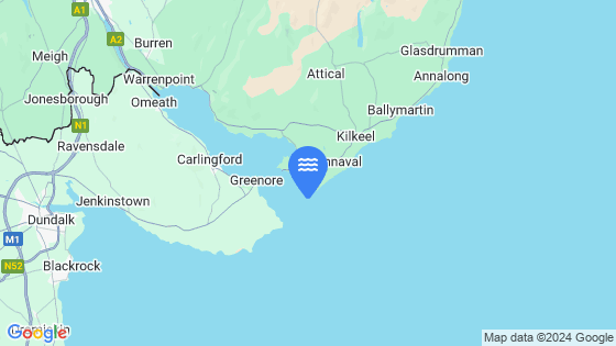 Map showing the location of Cranfield Point