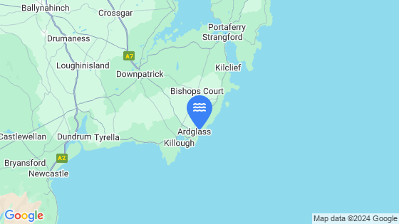 Map showing the location of Ardglass