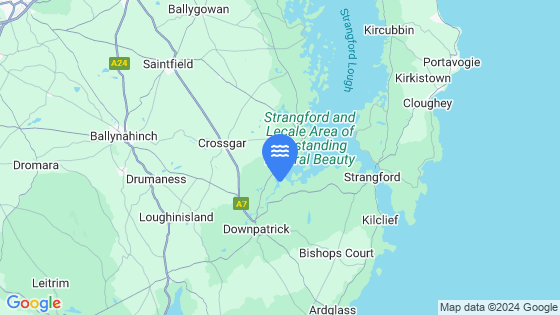 Map showing the location of Quoile Barrier