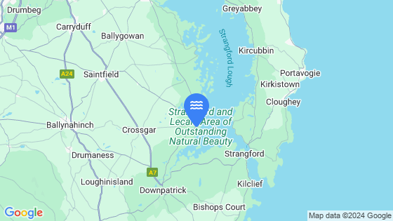 Map showing the location of Killyleagh