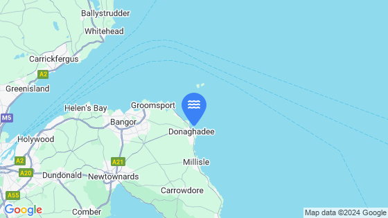 Map showing the location of Donaghadee