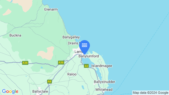Map showing the location of LARNE