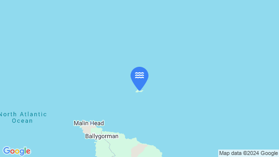 Map showing the location of Inishtrahull