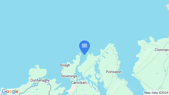 Map showing the location of Mulroy Bay Bar
