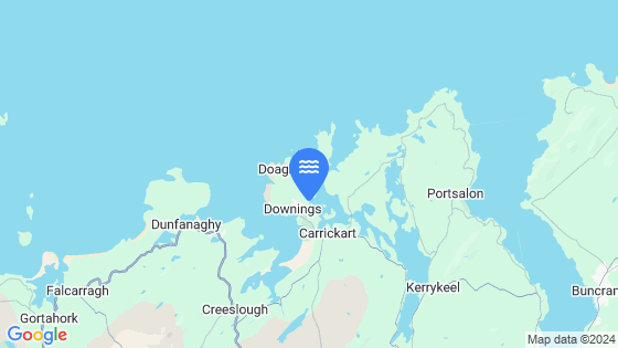 Map showing the location of Fanny's Bay