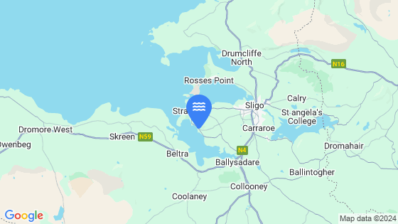 Map showing the location of Ballysadare Bay (Culleenamore)