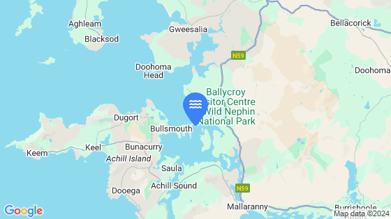 Map showing the location of Inishbiggle