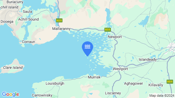 Map showing the location of Inishgort