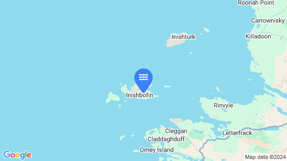 Map showing the location of Bofin Harbour