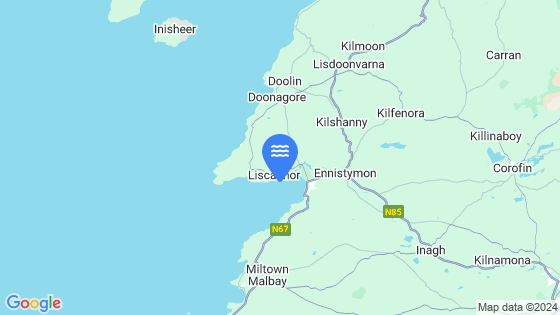 Map showing the location of Liscannor