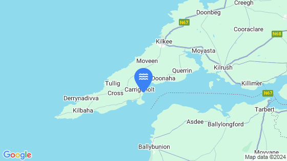 Map showing the location of Carrigaholt